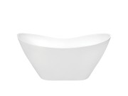 Wanna wolnostojąca Besco VIYA GLAM 160x70 srebrna