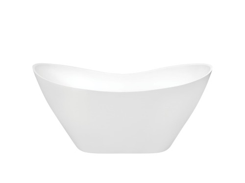 Wanna wolnostojąca Besco VIYA GLAM 160x70 srebrna