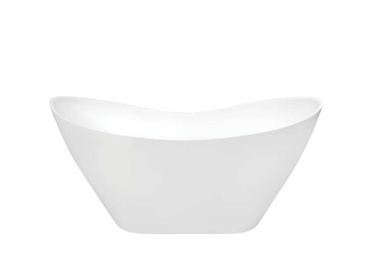 Wanna wolnostojąca Besco VIYA GLAM 160x70 srebrna