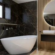 Wanna wolnostojąca Pietra 1500 Snow White Glossy Lavita