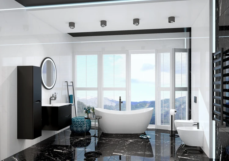 Szafka wisząca Kolorado Black Mat 800 Lavita