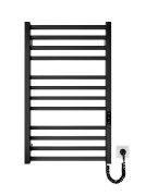 Grzejnik elektryczny suchy HF London 77x53 czarny mat Hygge Family