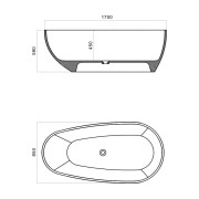 Wanna wolnostojąca Queen 1700 Lavita