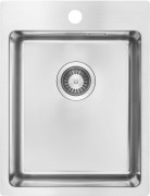 Zlewozmywak stalowy 1-komorowy Olfato Deante stal szczotkowana