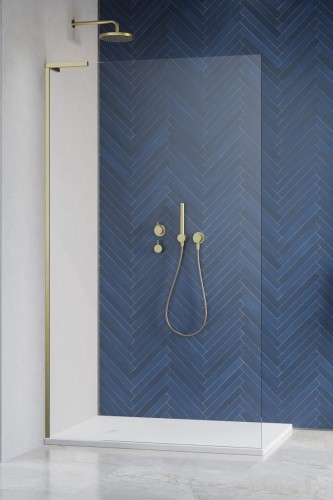 Kabina prysznicowa walk-in Radaway Modo SL Brushed Gold II lewa