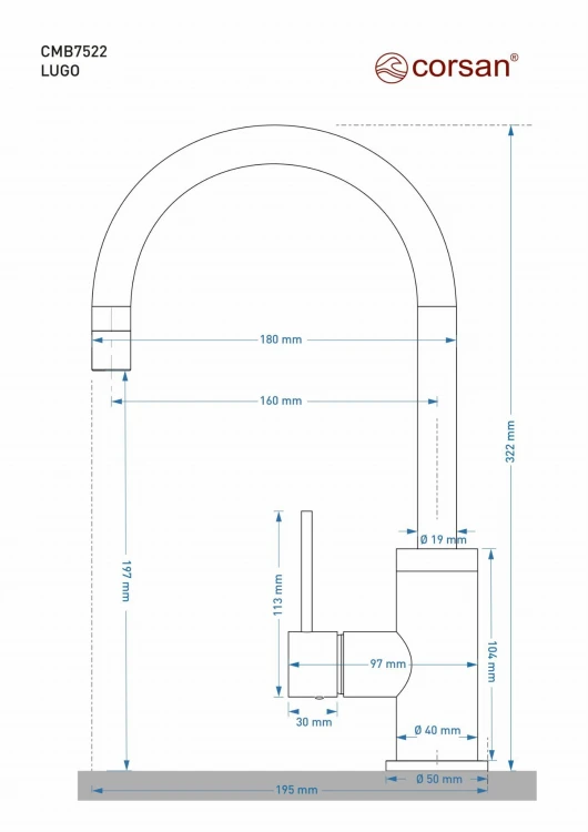 Bateria corsan cmb7522bl lugo czarna