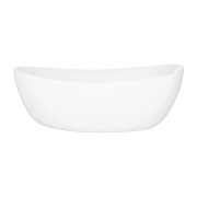 Wanna wolnostojąca avola v032xxlbl 180 cm korek klik klak czarny