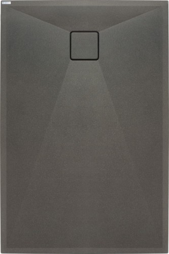 Brodzik granitowy prostokątny 100x90 antracyt metalik Correo Deante