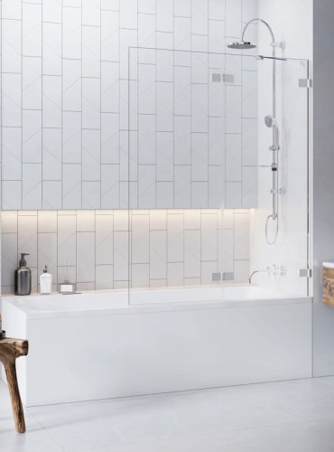 Parawan nawannowy Radaway Euphoria PND 120x150 prawy szkło przejrzyste