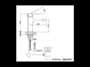 Bateria bidetowa KOHLMAN Foxal QB130F