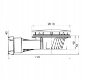 Syfon brodzikowy Schedpol SUPERSLIM 90mm SDBD40WC chrom