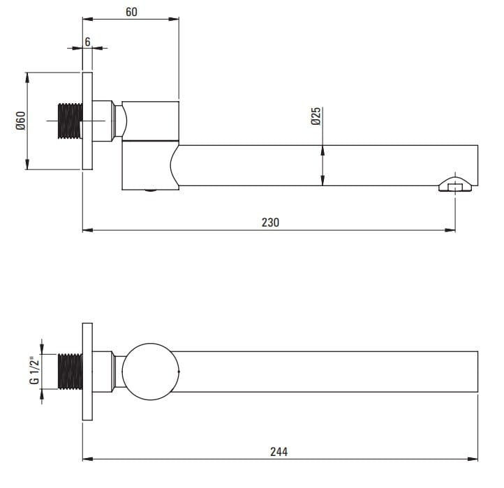 Wylewka wannowa składana okrągła Cascada Deante złoto szczotkowane