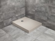 Brodzik prostokątny Radaway Doros F Compact 100x80 Stone kaszmirowy