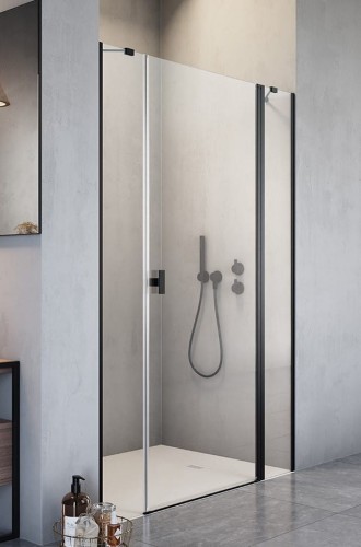 Drzwi prysznicowe Nes Black DWJS Radaway prawe przejrzyste