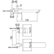 Bateria umywalkowa KOHLMAN Foxal QW180F