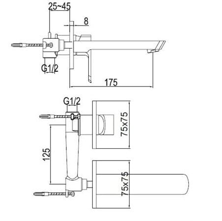 Bateria umywalkowa KOHLMAN Foxal QW180F