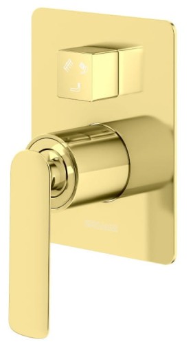 Bateria wannowo - prysznicowa podtynkowa Experience Gold KOHLMAN złoto błyszczące