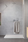 Kabina walk-in Radaway Modo New Brushed Nickel II z wieszakiem