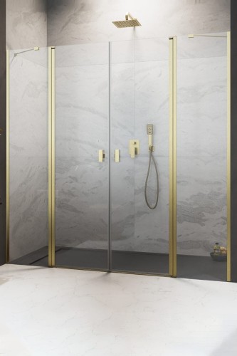Drzwi prysznicowe Radaway Nes Brushed Gold DWD II
