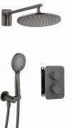Zestaw prysznicowy podtynkowy z BOXem termostatycznym titanium Deante