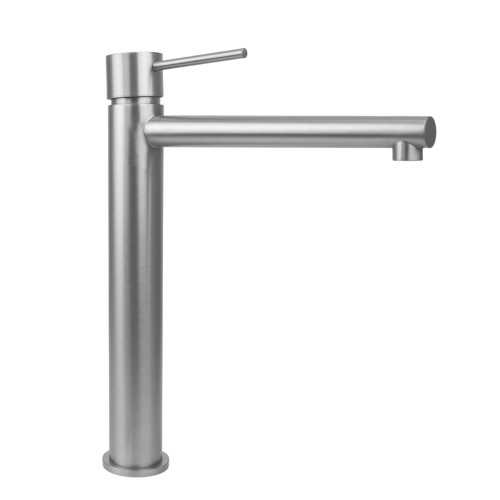 Wysoka bateria umywalkowa lugo cmb7512bsl stal szczotkowana