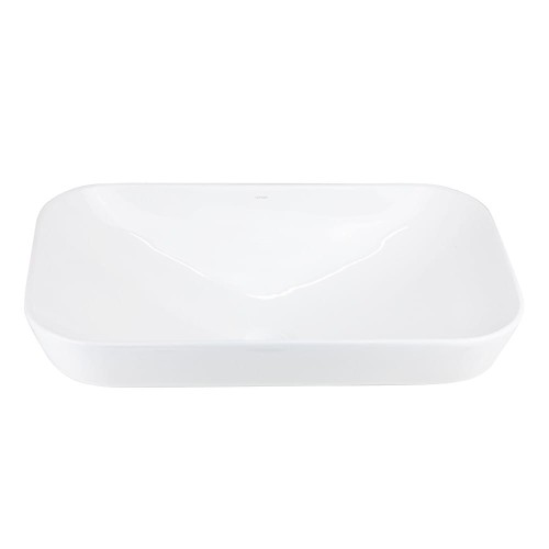 Umywalka nablatowa intero uc5580wh prostokątna 530x335x170 mm biały korek