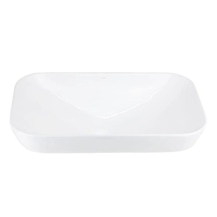 Umywalka nablatowa intero uc5580wh prostokątna 530x335x170 mm biały korek