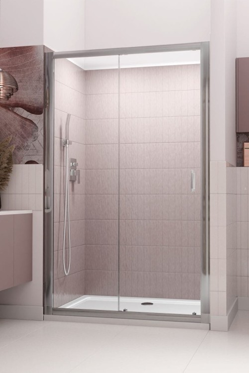 Drzwi prysznicowe Radaway Premium Plus DWJ 140x190 brązowe