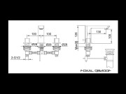 Bateria umywalkowa KOHLMAN Foxal QB200F