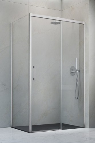 Kabina prysznicowa Idea Brushed Nickel KDJ Radaway prawa przejrzysta