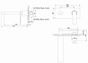 Bateria umywalkowa podtynkowa Experience Black KOHLMAN QW185EB