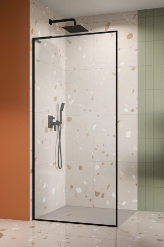 Kabina prysznicowa walk-in Radaway Modo F SL Black II lewa