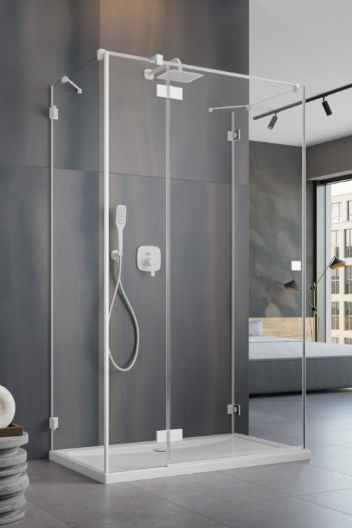 Kabina prysznicowa Essenza Pro White KDJ+S Radaway lewa biała