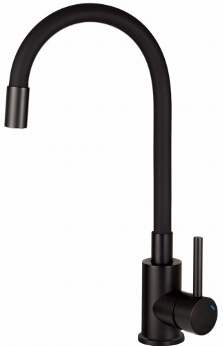 Zlewozmywak granitowy z baterią 1-kom grafit metalik Corio Deante