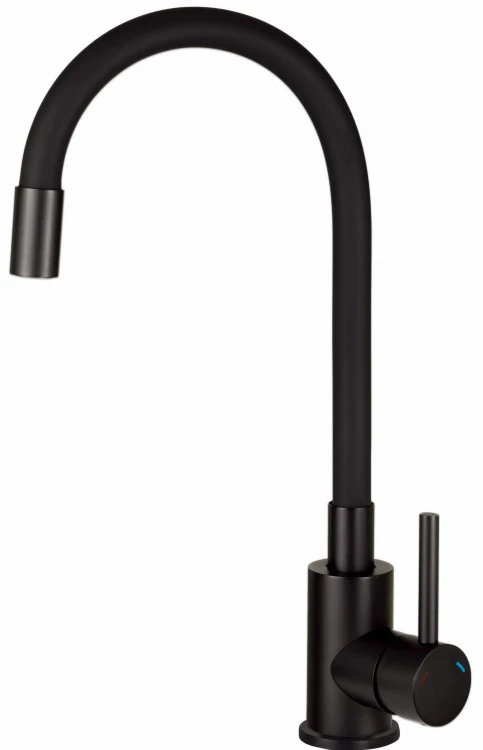 Zlewozmywak granitowy z baterią 1-kom grafit metalik Corio Deante