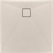 Brodzik granitowy kwadratowy 80x80 beżowy Correo Deante
