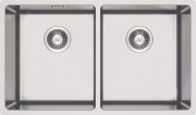 Zlewozmywak stalowy 2-komorowy podwieszany