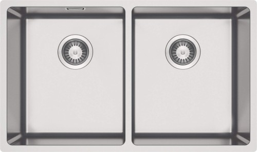 Zlewozmywak stalowy 2-komorowy podwieszany