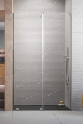 Drzwi prysznicowe Furo SL Brushed Nickel DWJ Radaway prawe nikiel