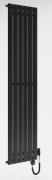 Grzejnik wodno-elektryczny Solis Elektro czarny mat 180x44,5 Luxrad