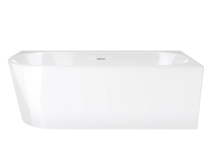 Wanna wolnostojąca narożna corsan intero 150 x 74 montaż prawostronny korek klik-klak biały