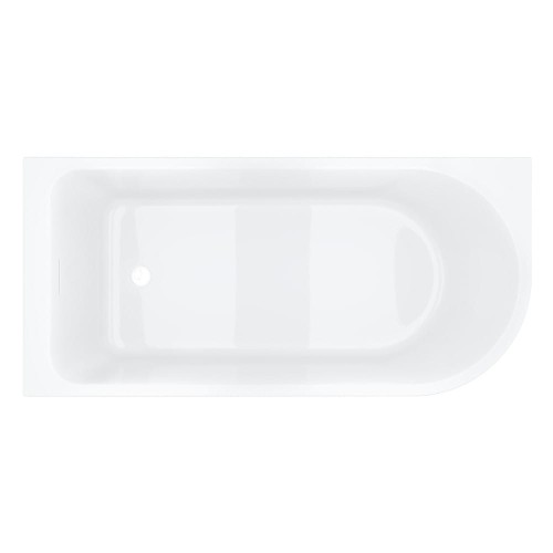 Wanna narożna invelia v220xllbrg 170x80 cm montaż lewostronny korek klik klak miedź szczotkowana