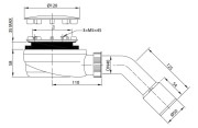 Syfon brodzikowy Radaway R580 White biały 90mm