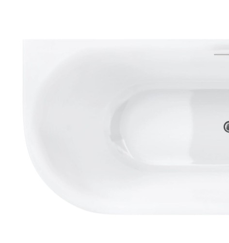 Wanna narożna intero v230lpch 160 cm montaż prawostronny przelew szczelinowy korek klik klak chrom