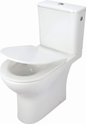 Miska WC kompakt bezkołnierzowa biała Jasmin Deante