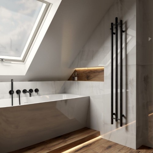 Grzejnik łazienkowy Calentador Black 1620 Lavita