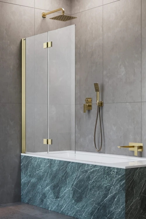 Parawan nawannowy Radaway Nes Brushed Gold PND I lewy