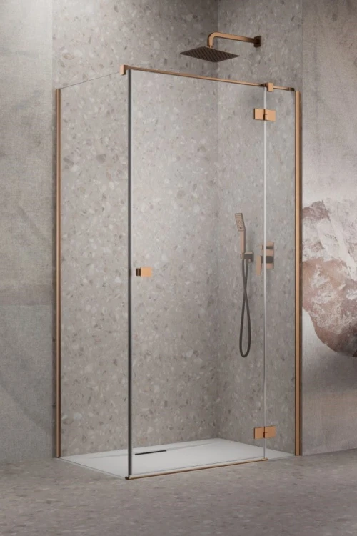 Kabina prysznicowa Radaway Essenza Brushed Copper KDJ prawa
