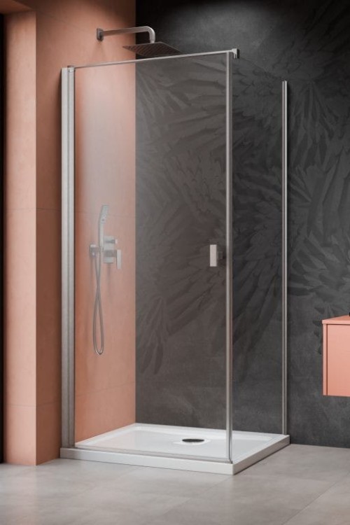 Kabina prysznicowa Radaway Nes Brushed Nickel KDJ I lewa