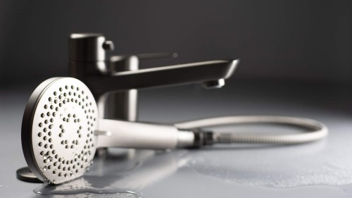 Bateria wannowa 3-otworowa titanium Arnika Deante